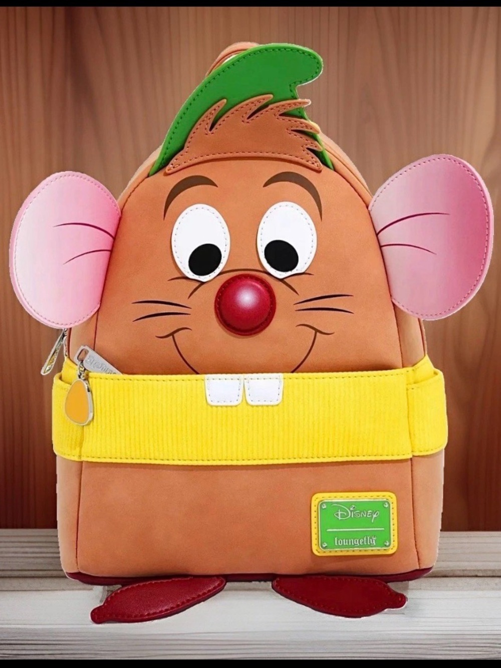 NEW w Tags Loungefly Disney CINDERELLA - GUS GUS Mouse Figural Backpack Bag